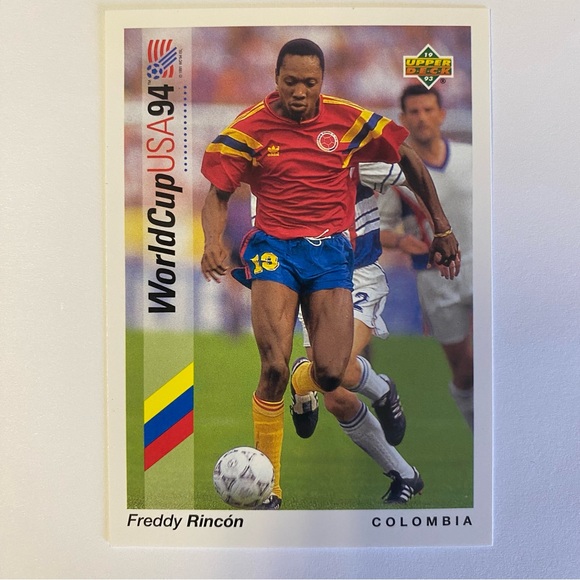 RARE FREDDY RINCON ROOKIE WORLD CUP CARD. MINT! - Picture 2 of 2